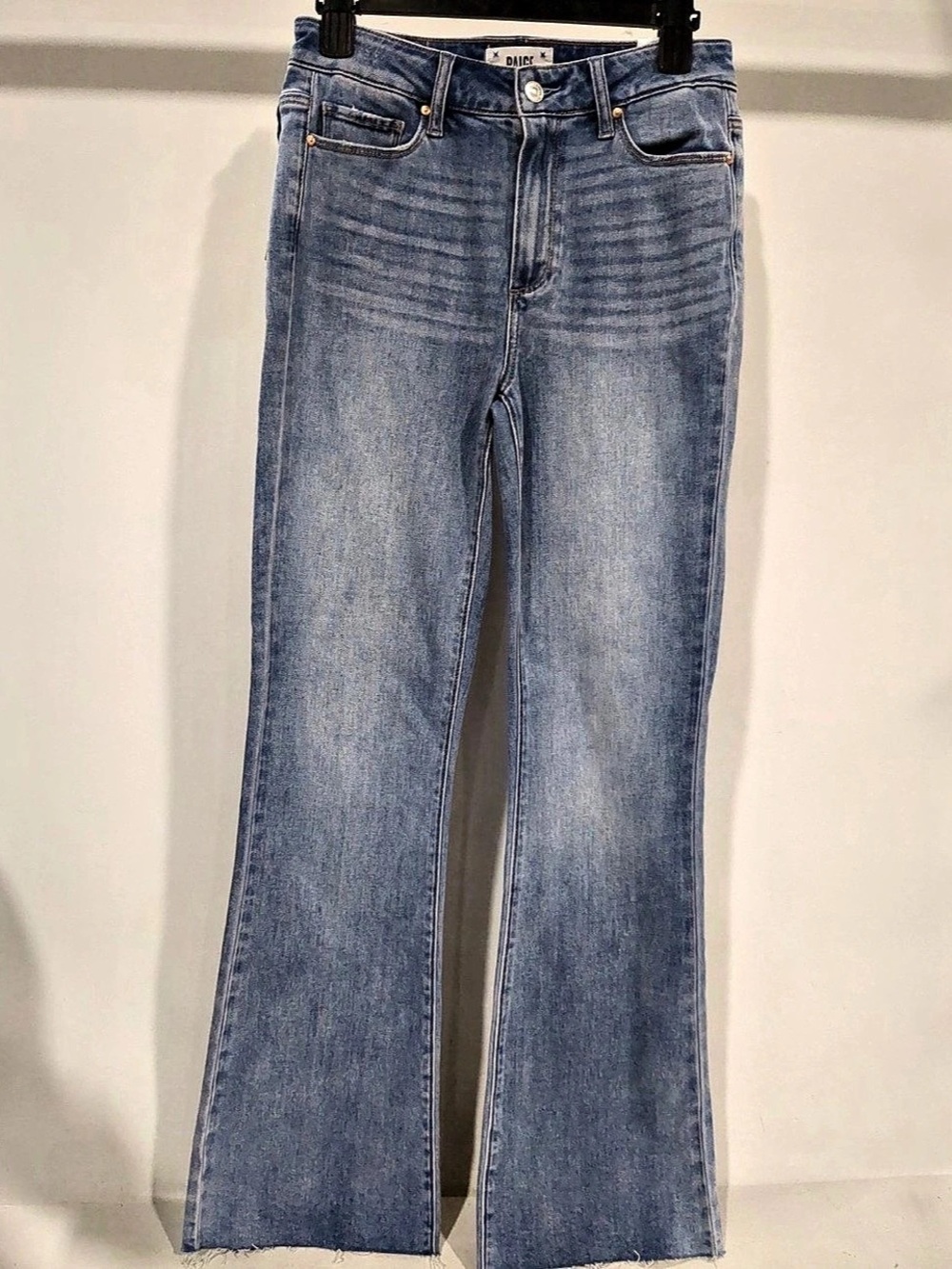 Paige Laurel Canyon High Rise Flare Jeans in Light Blue Waist 28 NWT